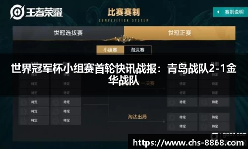 世界冠军杯小组赛首轮快讯战报：青岛战队2-1金华战队